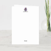 Meer Cat White Folie Gevouwen Kerst Kaart (Achterkant)