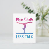 Meer chalk MinTalk Cute Gymnastics Briefkaart (Staand voorkant)