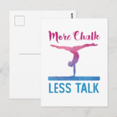 Meer chalk MinTalk Cute Gymnastics Briefkaart (Voorkant / Achterkant)