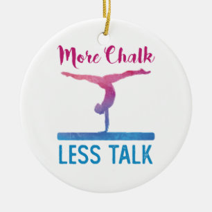 Meer chalk MinTalk Cute Gymnastics Keramisch Ornament
