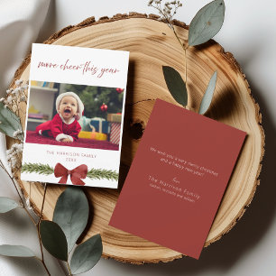 Meer Cheer Dit Jaar Nieuwe Baby Kerst Kaart