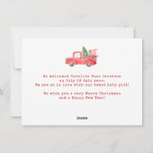 Meer Cheer dit jaar Nieuwe Baby Kerstmis Familie Feestdagenkaart (Achterkant)