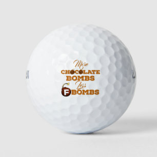 Meer chocolade bommen minder F-Bombs Golfballen
