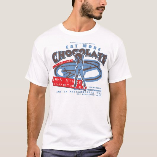 meer chocolade eten 1 t-shirt (Voorkant)