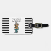 Meer chocolade-Humor Bagagelabel (Voorkant horizontaal)