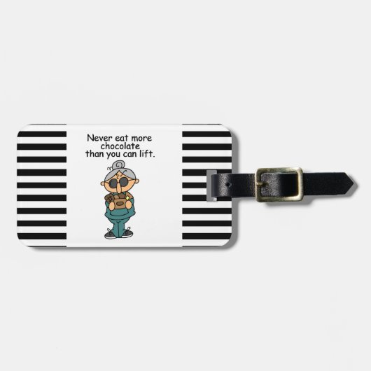 Meer chocolade-Humor Bagagelabel (Voorkant horizontaal)