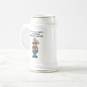 Meer chocolade-Humor Bierpul (Voorkant links)