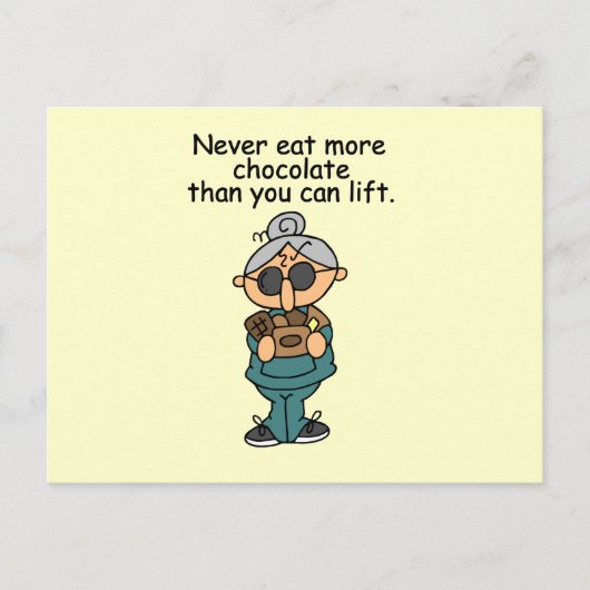 Meer chocolade-Humor Briefkaart (Voorkant)