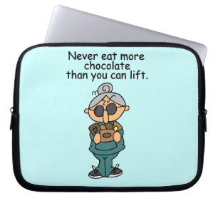 Meer chocolade-Humor Laptop Sleeve
