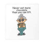 Meer chocolade-Humor Notitieblok (Voorkant)