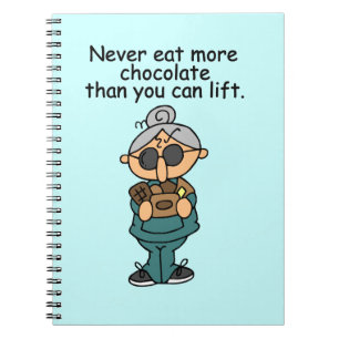 Meer chocolade-Humor Notitieboek