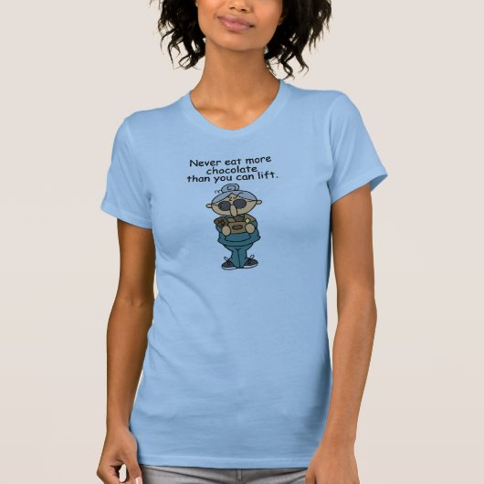 Meer chocolade-Humor T-shirt (Voorkant)