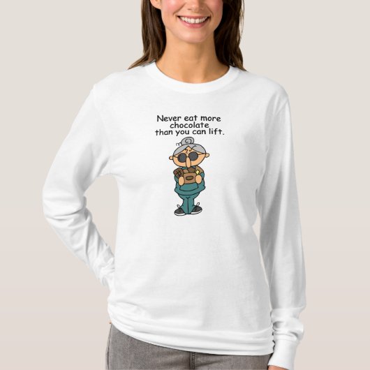 Meer chocolade-Humor T-shirt (Voorkant)