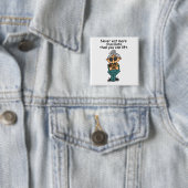 Meer chocolade-Humor Vierkante Button 5,1 Cm (In situ)