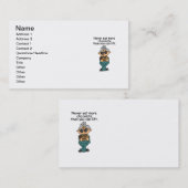 Meer chocolade-Humor Visitekaartje (Voorkant / Achterkant)