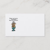 Meer chocolade-Humor Visitekaartje (Achterkant)