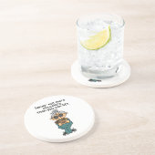 Meer chocolade-Humor Zandsteen Onderzetter (Zijkant)