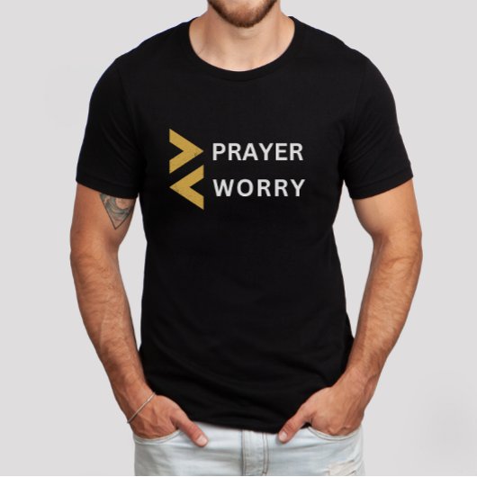 Meer Christelijke gelovigen die minder zorgen bare T-shirt