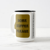 Meer Coffee Mojo Mok met Wakeup Quote (Voorkant links)