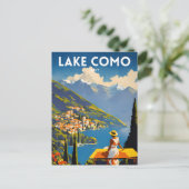 Meer Como Italië Briefkaart (Staand voorkant)
