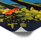 Meer Como Italië Poster (Hoek)