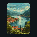 Meer Como Magneet<br><div class="desc">Een adembenemende en nostalgische afbeelding van het Comomeer, Italië, bekend om zijn prachtige landschap en luxe charme. Het ontwerp vangt het diepblauwe water van het meer, omgeven door dramatische bergen, elegante villa's en pittoreske steden als Bellagio en Varenna. Het kunstwerk, dat in een stijl wordt weergegeven, roept de serene schoonheid...</div>