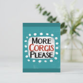 Meer Corgis alsjeblieft Briefkaart (Staand voorkant)