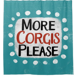 Meer Corgis alsjeblieft Douchegordijn