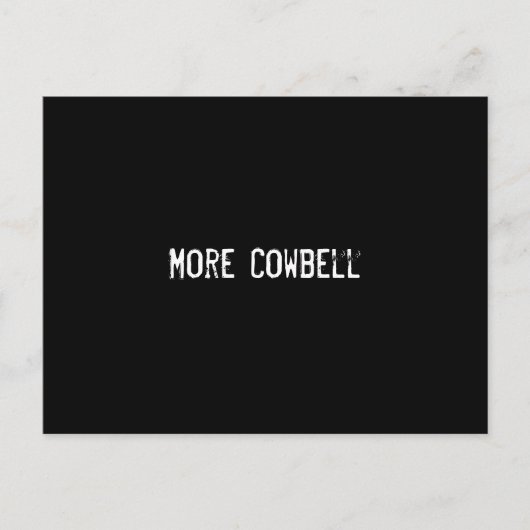 Meer Cowbell Briefkaart (Voorkant)