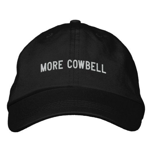 Meer Cowbell Geborduurde Pet (Voorkant)