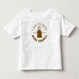 MEER COWBELL — grappig/humor/muziek/rockmuziek/dru Kinder Shirts