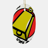 Meer Cowbell Keramisch Ornament (Rechts)