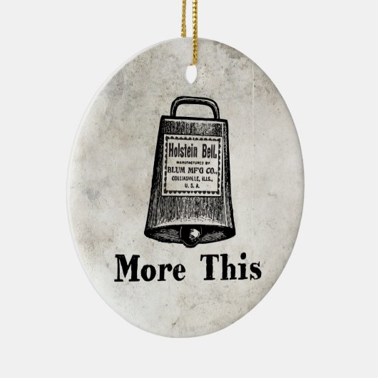 Meer Cowbell Keramisch Ornament (Rechts)