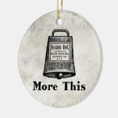 Meer Cowbell Keramisch Ornament (Links)