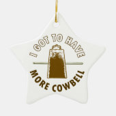 MEER COWBELL KERAMISCH ORNAMENT (Voorkant)