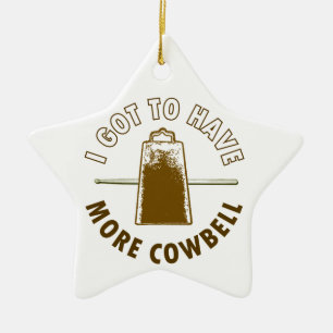 MEER COWBELL KERAMISCH ORNAMENT