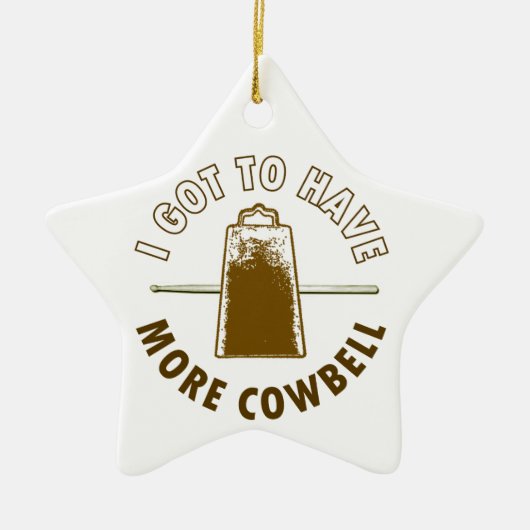 MEER COWBELL KERAMISCH ORNAMENT (Voorkant)