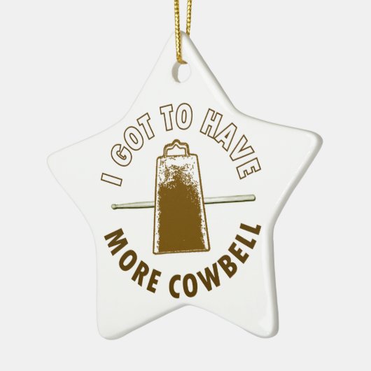 MEER COWBELL KERAMISCH ORNAMENT (Links)