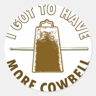 MEER COWBELL RONDE STICKER