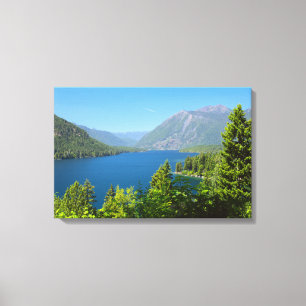 Meer Cushman in de Zomer Canvas Afdruk