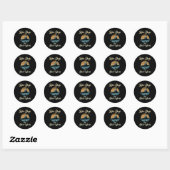 Meer dagen en bootgolven kajak boot boot grappig ronde sticker (Vel)
