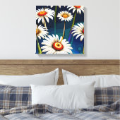 Meer Dagen: Floral Fun en Joy Canvas Afdruk (Insitu (Slaapkamer))