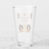 Meer dan 30 eenden. Glazen beker (Achterkant)