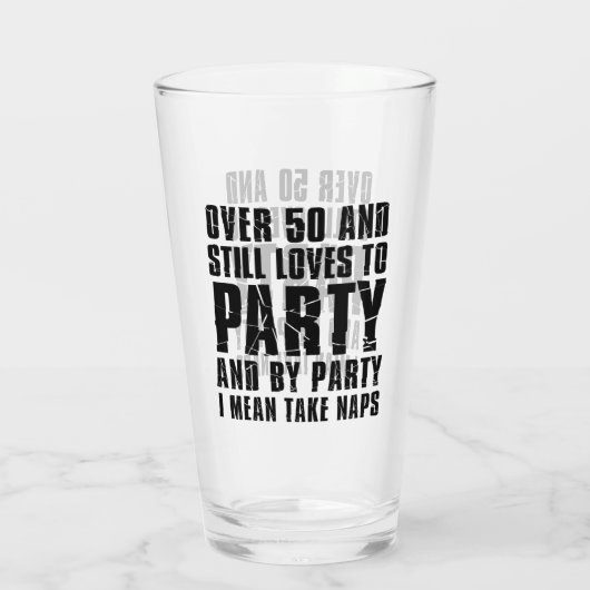 Meer dan 50 en nog steeds van partij glas (Achterkant)