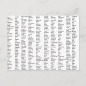 Meer dan 600 positieve woorden! briefkaart (Voorkant)