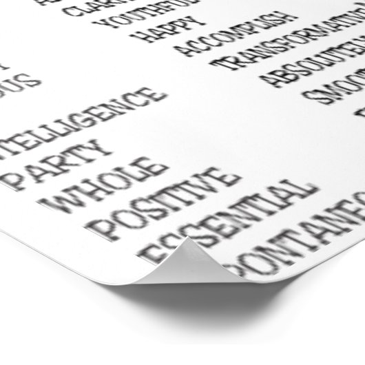 Meer dan 600 positieve woorden poster (Hoek)