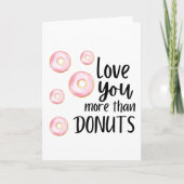 Meer dan alleen donuts vouwt Wenskaart Kaart (Voorkant)