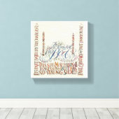 Meer dan alleen een bed canvas afdruk (Insitu (Houten vloer))