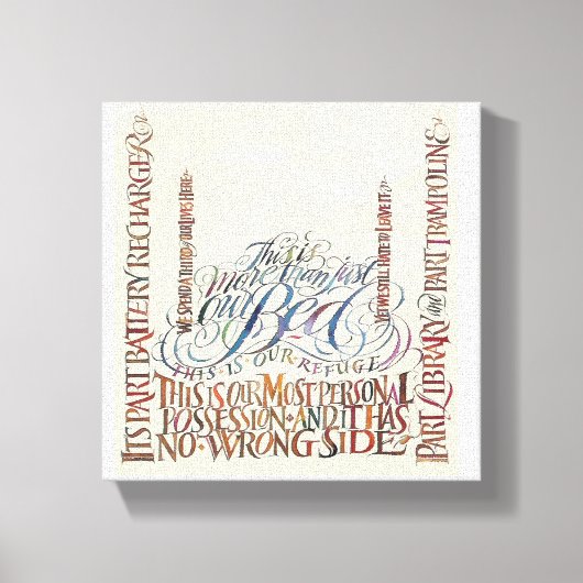 Meer dan alleen een bed canvas afdruk (Voorkant)