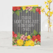 Meer dan alleen een Kaart van een verjaardag (Gele Bloem)